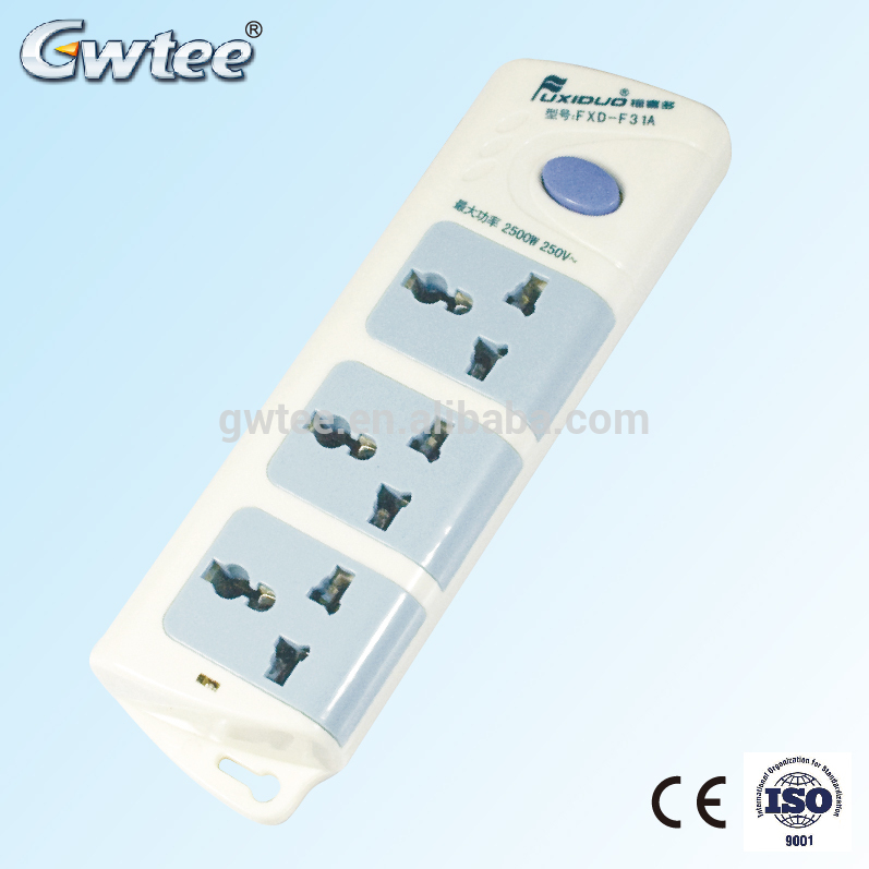 Cheap items to sell Gwtee multiple outlets automotive power strip FXD-F38A