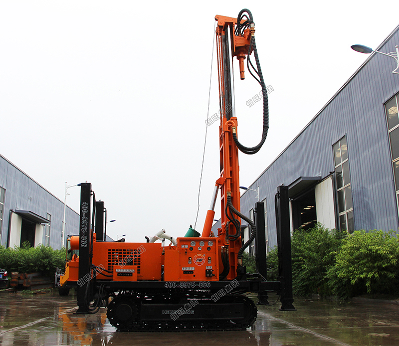 HQZ180L Pneumatic crawler drilling Rig mobile water well drill rig
