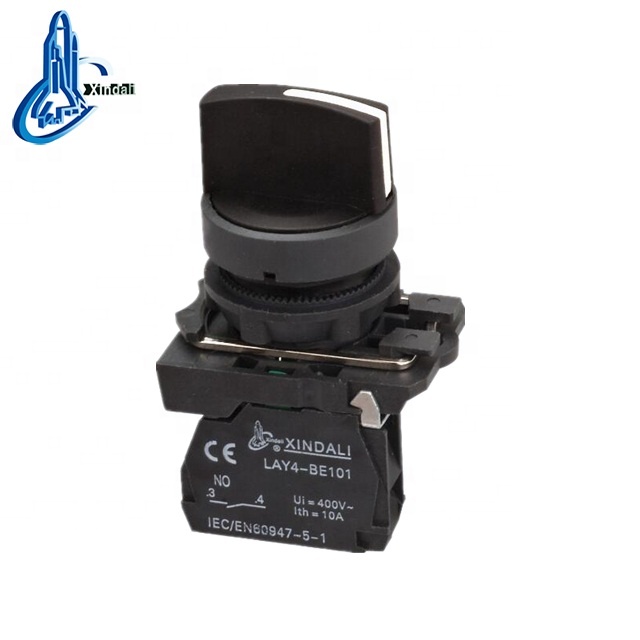 plastic factory in wenzhou industrial selector switch/standard handlethree position electronic switch LAY4-ED33