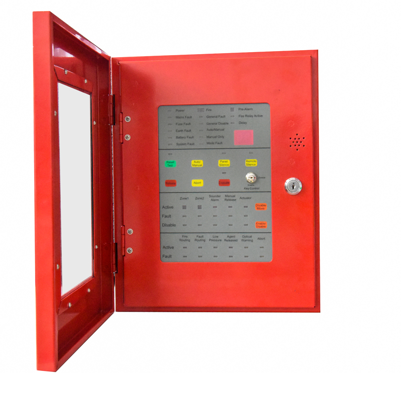 2 zones extinguishing panel based on EN54 standard