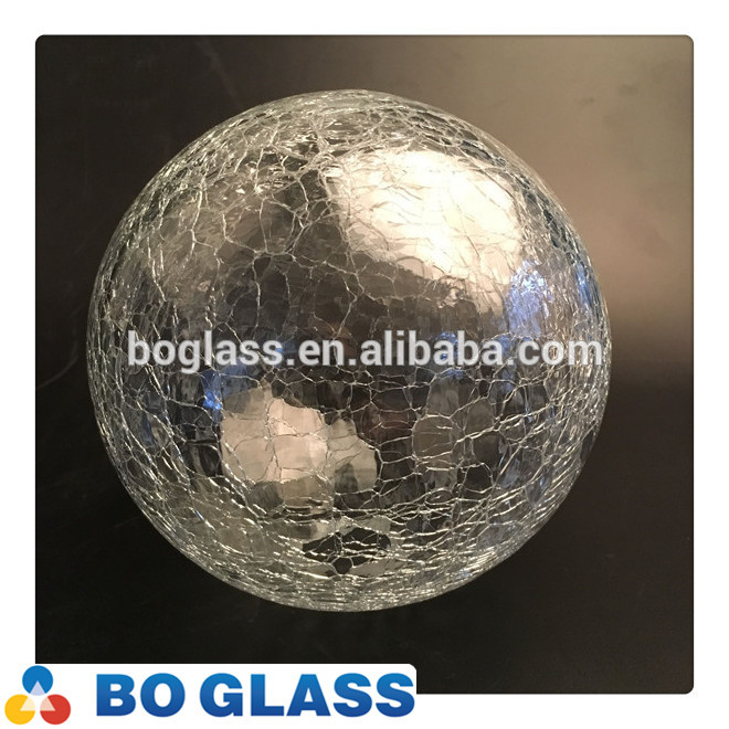 Lighting blown crack glass ball in high quality from BO-Glass