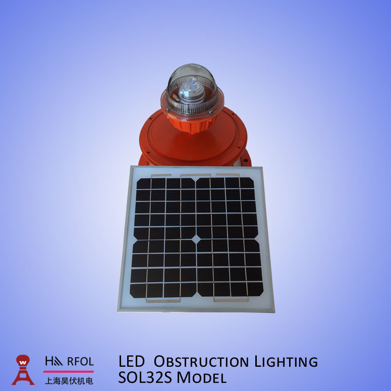 LED solar aviation light