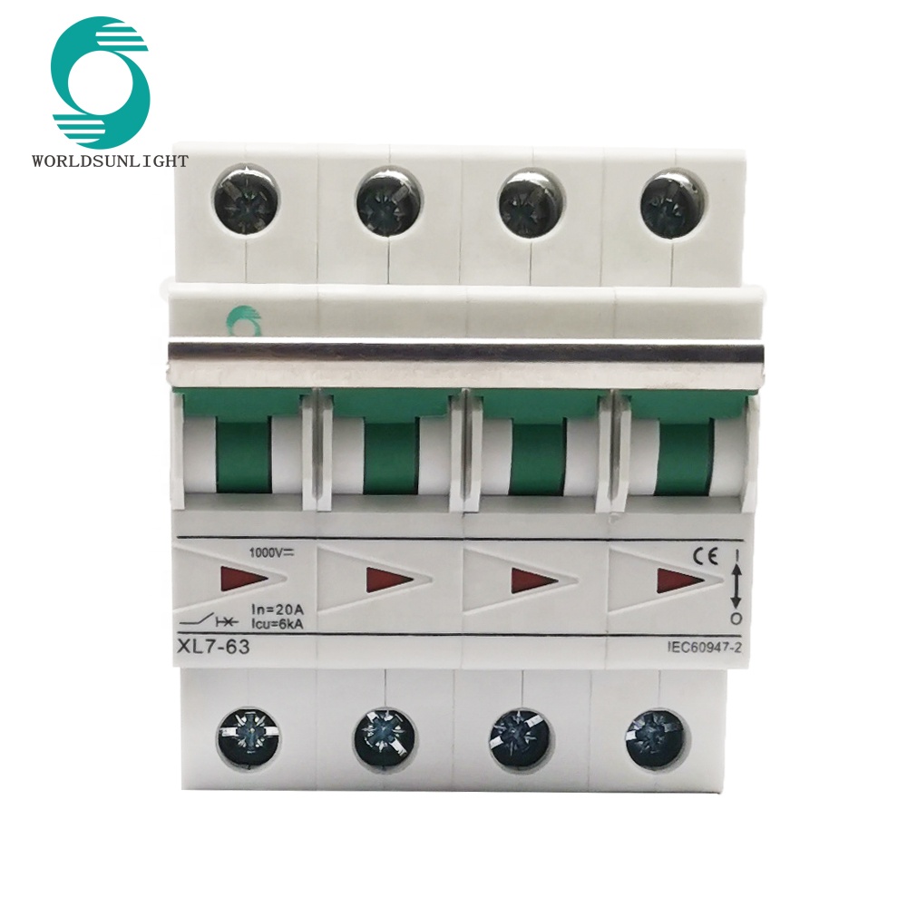 PV system din rail 1A 2A 3A 4A 5A 6A 10A 16A 20A 25A 32A 40A 50A 63A 1P 2P 3P 4P dc miniature mini circuit breaker iec 947-2