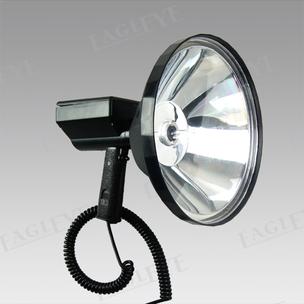 guangzhou Rechargeable handheld Searchlight,spotlight fixture 100W HID Hunting Spotlight lamp with handle klarheit direct