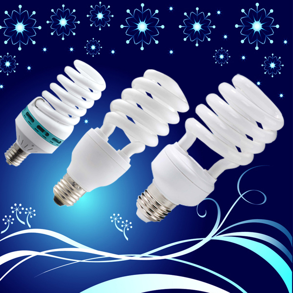 Best price energy save lamp 30w 40w 50w CFL lighting SKD half spiral Compact Fluorescent Lamp