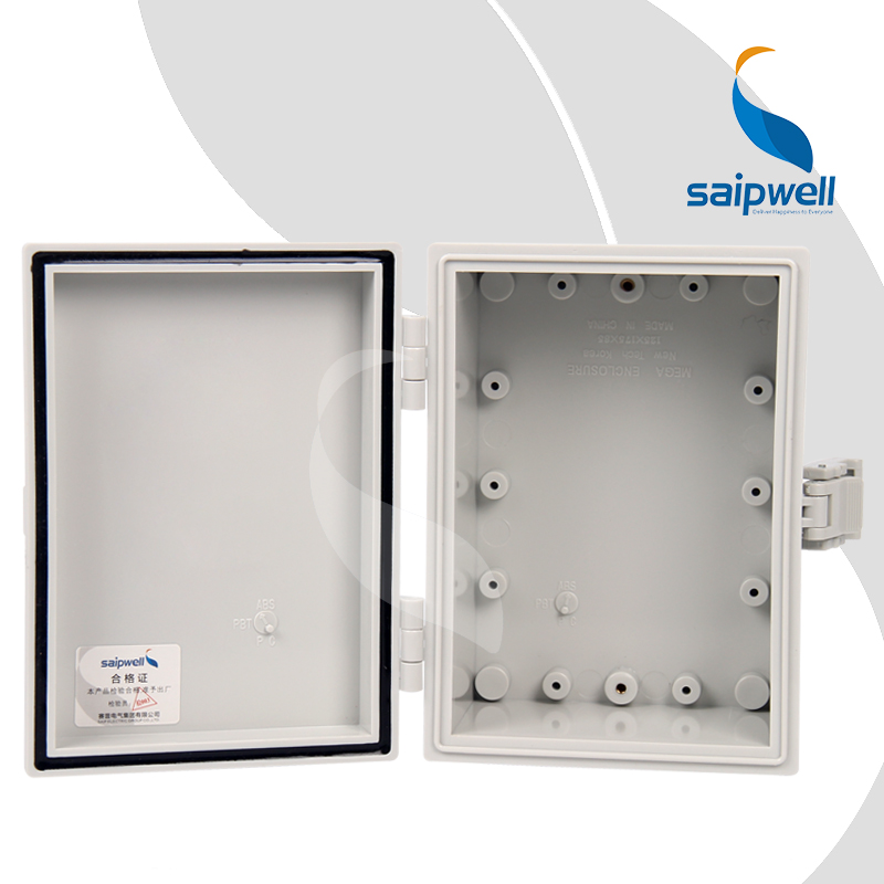 SAIPWELL Y IP66 SP-MG-1217085 175*125*85 ABS Plastic Waterproof With Metal Clasp Outdoor Use Electrical Power Distribution Box