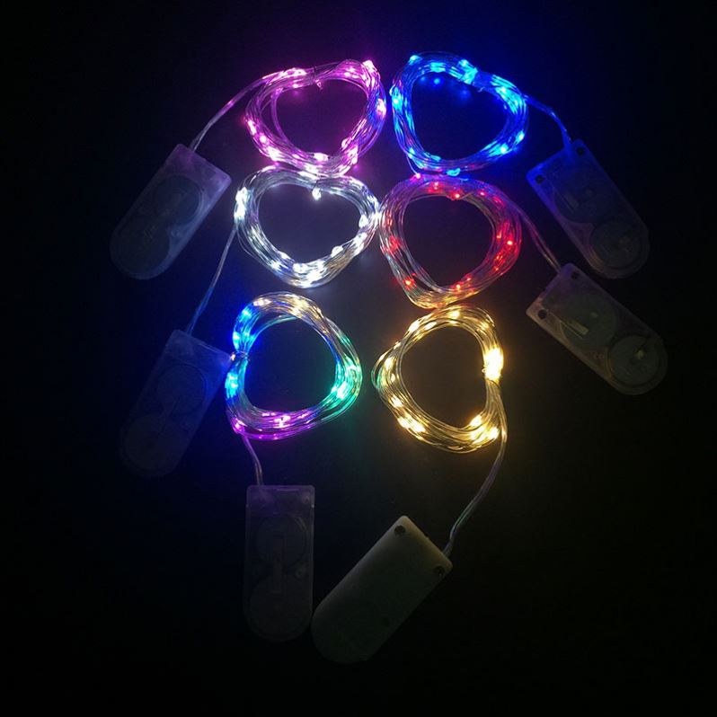 Mini Cr2032 Battery Operated Warm White 30 LEDs Submersible Box Fairy Light String