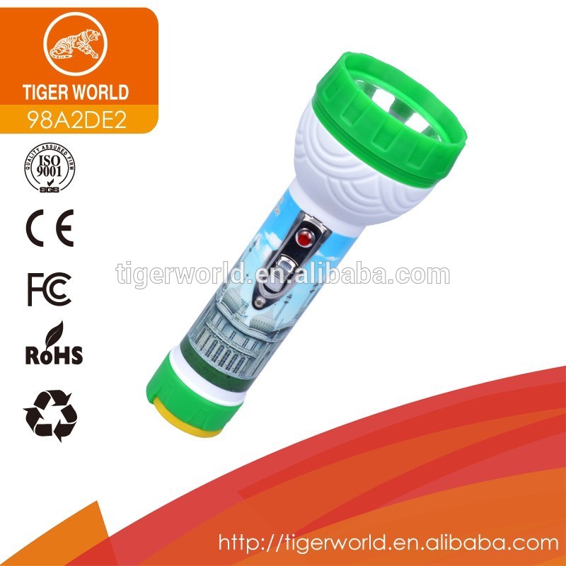 work light manufacturers OEM tiger world guard plastic dry battery flashlight for india market