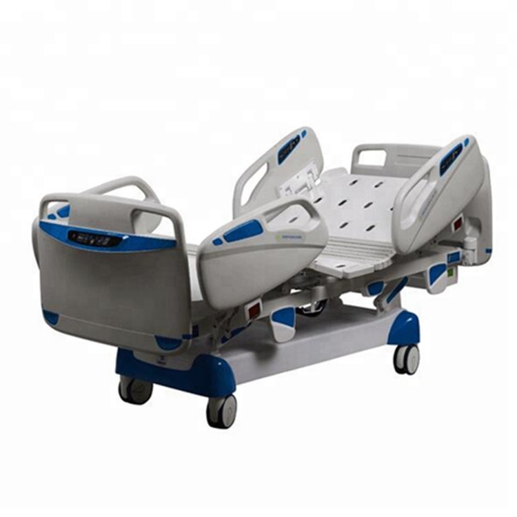 Electric hospital furniture 7 functions crank ICU hospital bed with CE, FDA and ISO9001