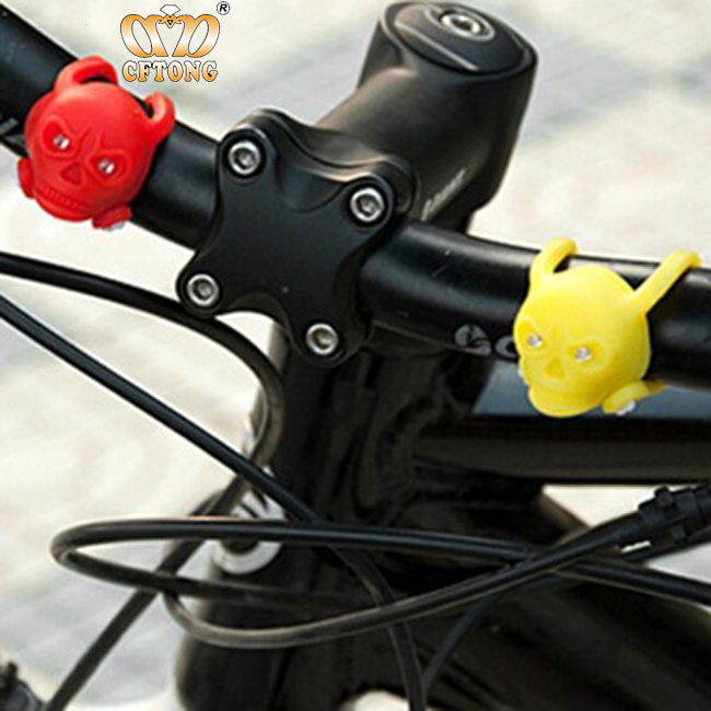 Factory Wholesale Silicone Led Bicycle Light Bike Lamp Led Warning Lighting for Bikes