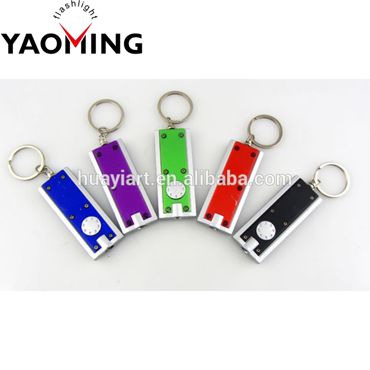 Promotional gifts Good quality plastic cheap keychain Mini led flashlight