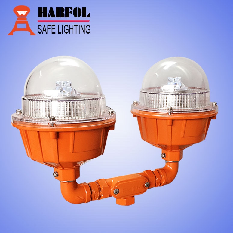 HARFOL Twin Aviation Obstruction Light / Led Double Aircraft Warning Light