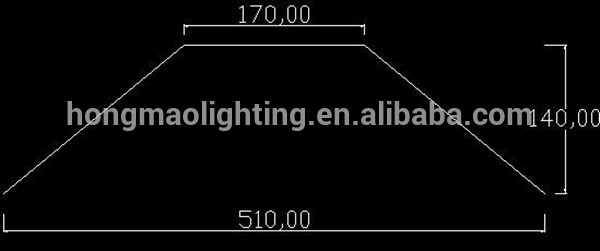 Led High Bay Light Fixture 120deg aluminum reflector with lens cover