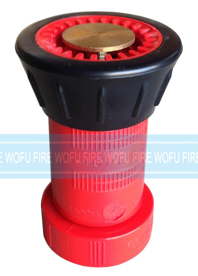 British brass and aluminum fire hose nozzle