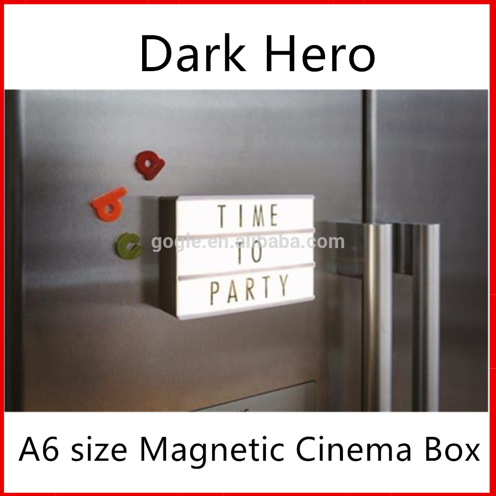 A6 MINI CINEMATIC LIGHT UP 90pcs LETTER SIGN USB Magnetic Cinema Light Box