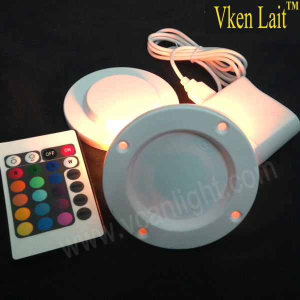 Size of 85MM Bottom Rotating Battery Powered LED Light Base