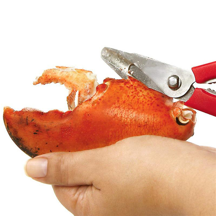 New Seafood Scissor Lobster Fish Shrimp Crab Seafood Scissors Shears Snip Shells Kitchen Tool