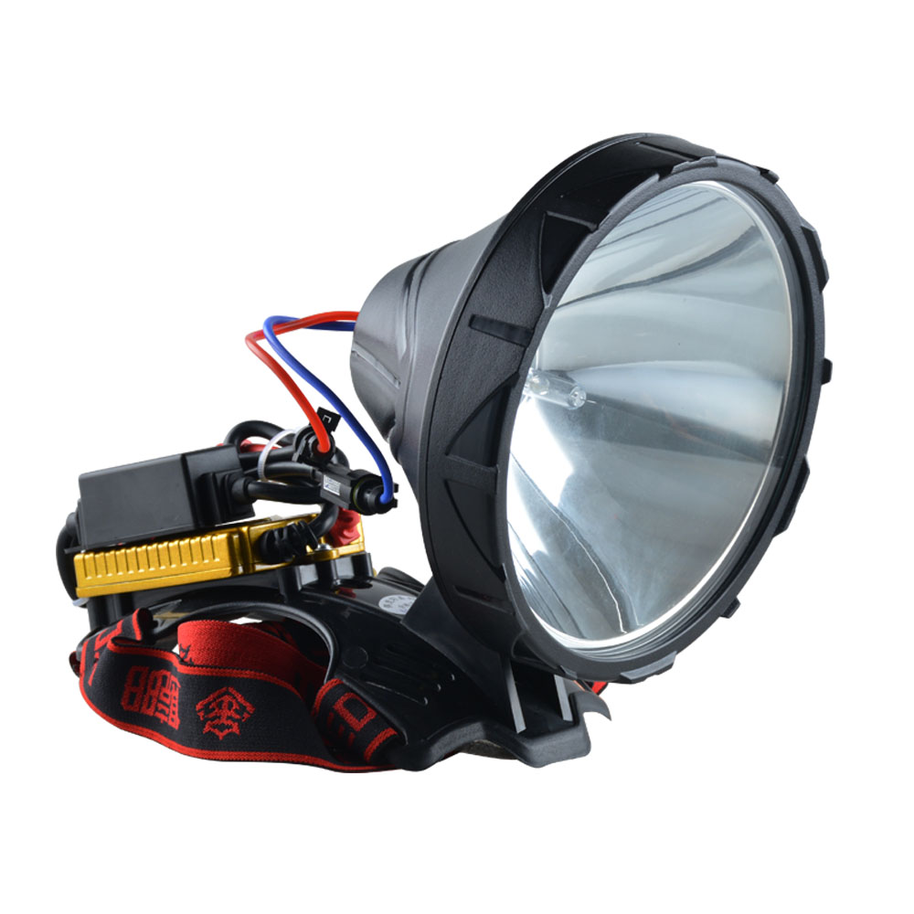HID xenon headlights 220W hernia fishing miner's lamp 12V head mounted outdoor searchlight