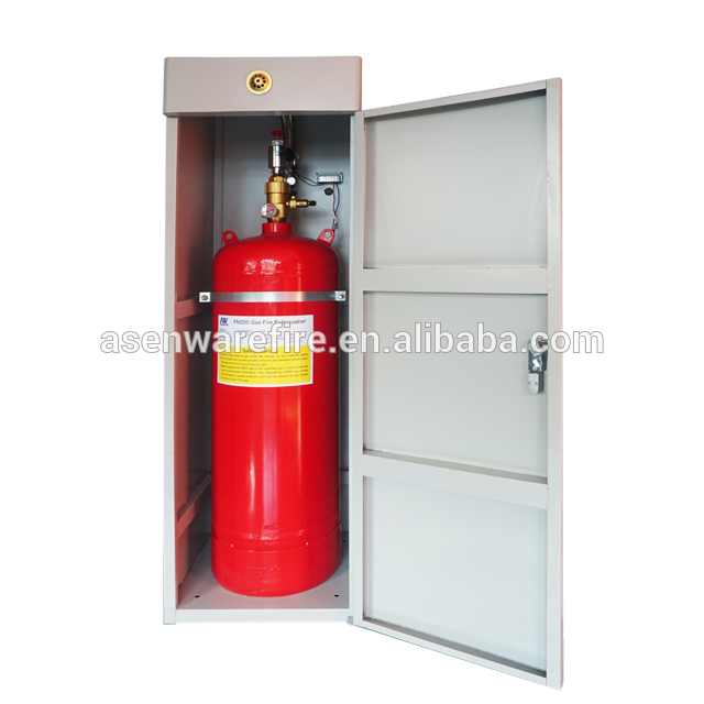 Asenware fm200 fire suppression system fire extinguisher with N2 driving pipe network type