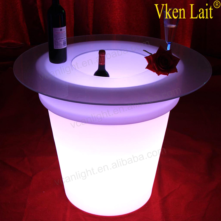 Plastic Christmas led baba flower pot with rgb colors