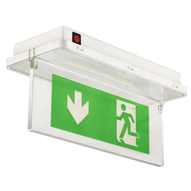 China price new design illuminated emergency exit sign combo