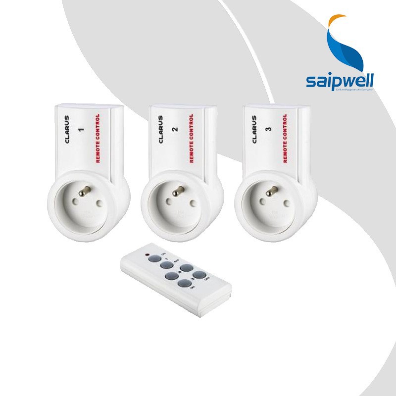 Saipwell 3ch digital wireless France socket with remote control