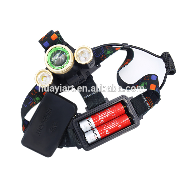 Super Brtight XML T6 LED lamp Rechargeable Zoom 3 led headlamps