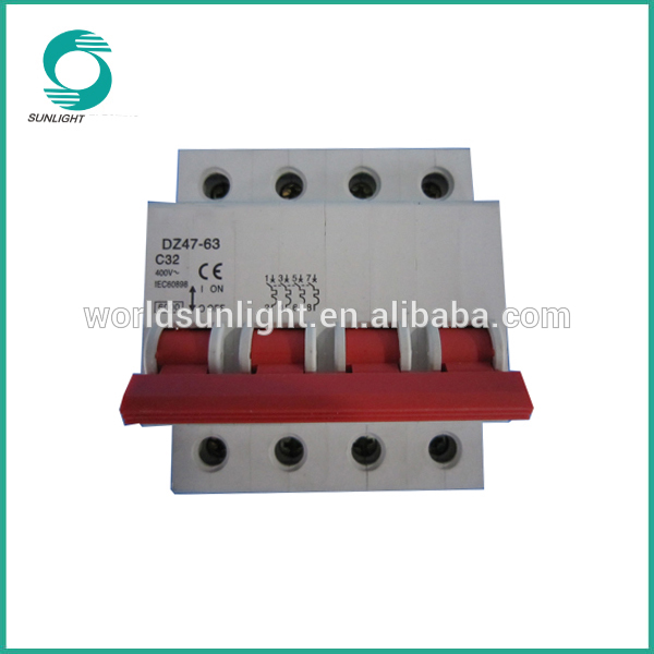 Korea design XBKN series 1-63A 1P 2P 3P 4P 230/415V dz47-63 mcb miniature circuit breaker