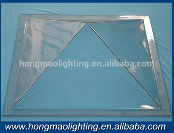 customized pyramid dome skylight pc lighting cover