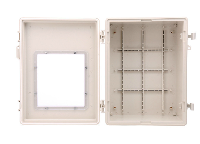 SAIPWELL Y IP66 SP-F51T 390*290*165 ABS Enclosures Clear Window With Clasp Outdoor Use PCB Plastic Enclosures