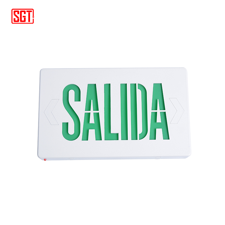 South America 120V/277V LED wall mounted fire safety emergency exit salida sign light