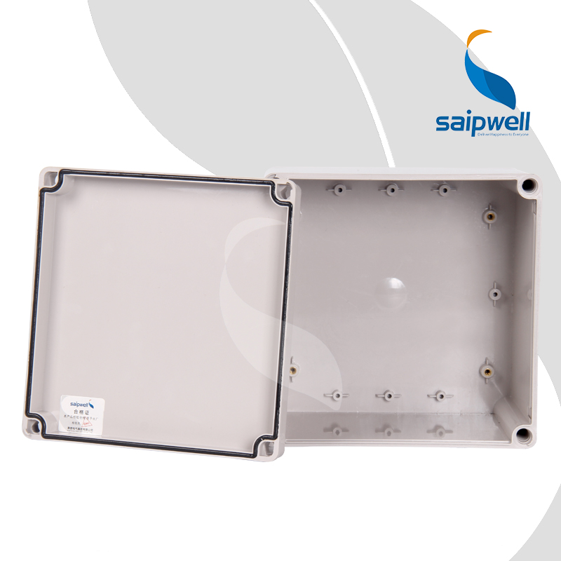 SAIPWELL Y IP66 DS-AG-2020 200*200*130 ABS Plastic Panel Grey Cover Enclosure Outdoor Distribution Surface Mount Box