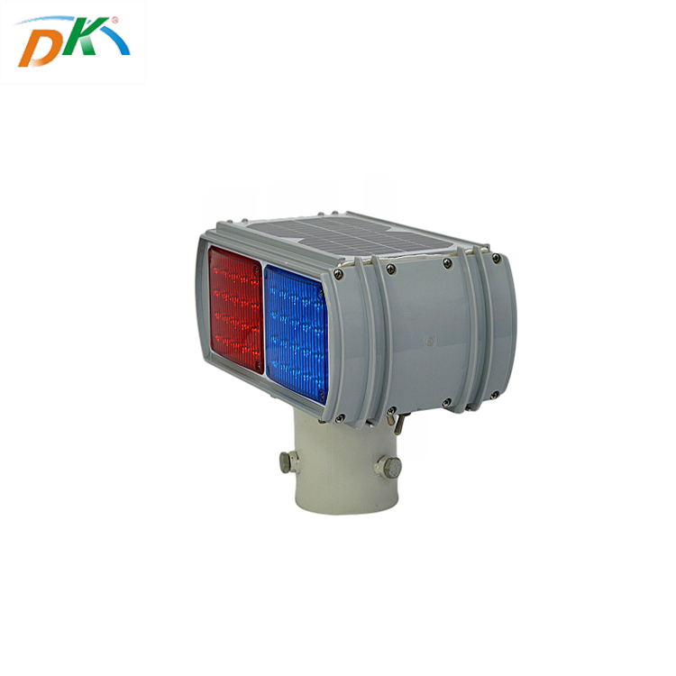 DK led Supplier Factory Solar Powered Road Safety Blinker Strobe Flashing Warning Light