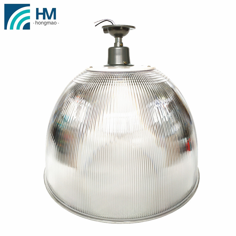 16'' Diameter 410 MM high bay reflector 410mm high bay pc reflector with transparent milky color