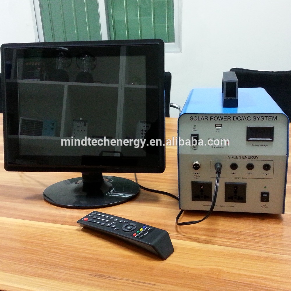 Mini oof grid 40w solar energy system with Inverter and battery