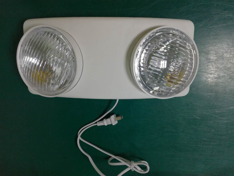 power supply emergency led lights lamp recharge led emergency with two heads