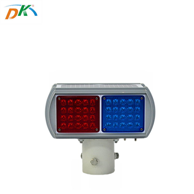 Solar powered  led strobe warning signal light high visibility for road safety