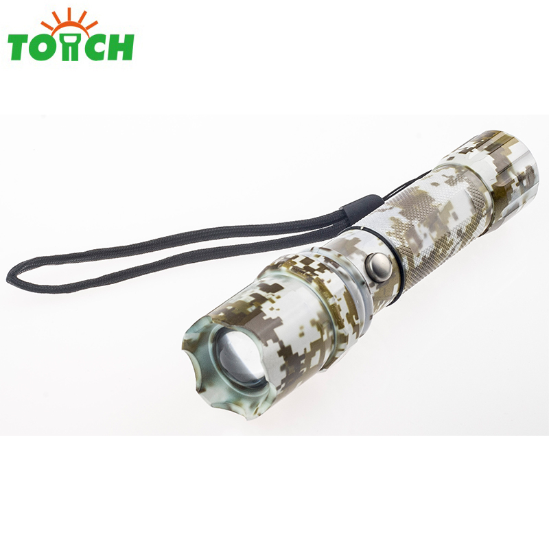 High bright Zoom Rechargeable Power Style Emergency Led Flashlight For Camping