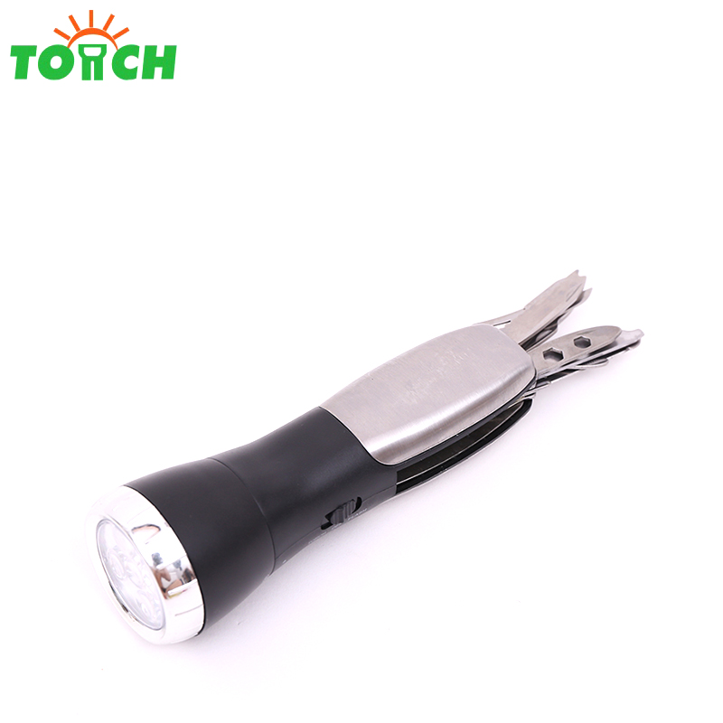 Aluminium multi function 8 in 1 led tool flashlight