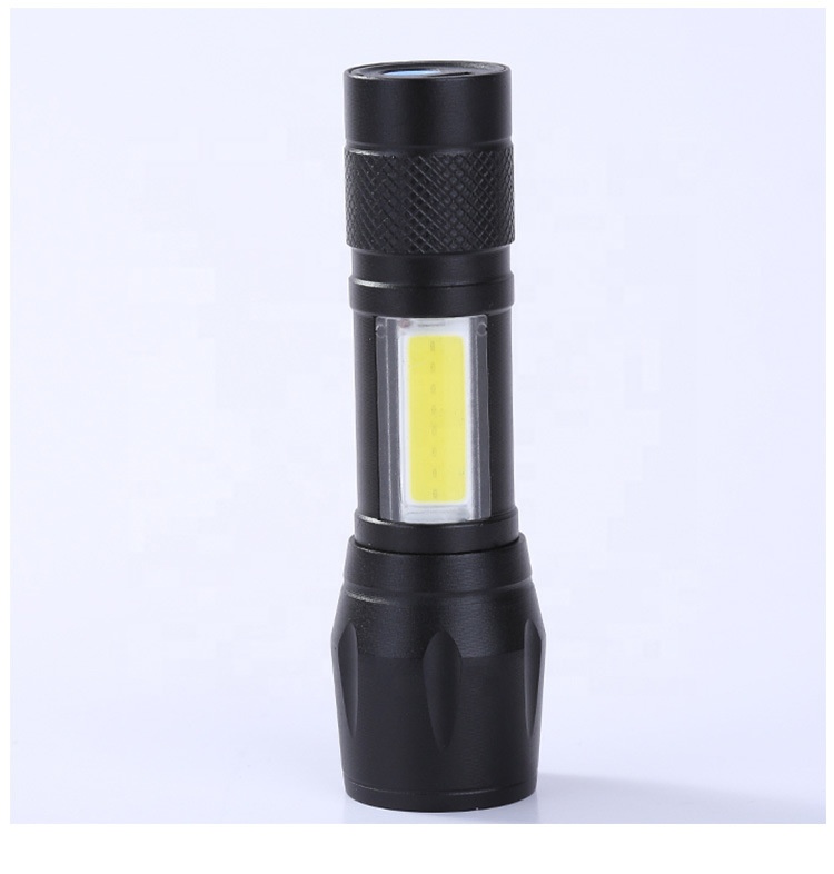 Focus Zoom Torch Light 3 Modes Adjustable Mini USB Flashlight LED Rechargeable For Emergency and Activities EDC