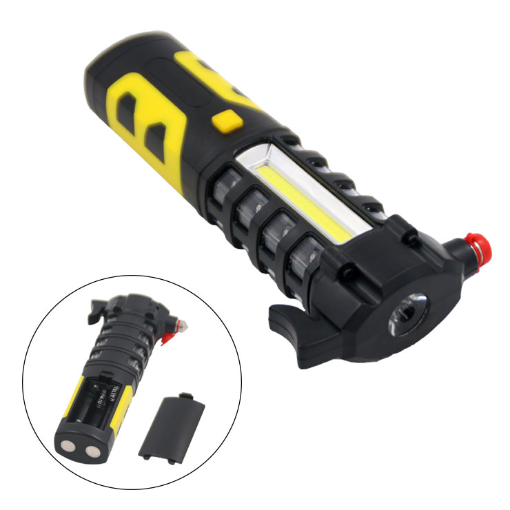 Emergency Safety LED Flashlight Self-denfense COB LED Tool Work Light