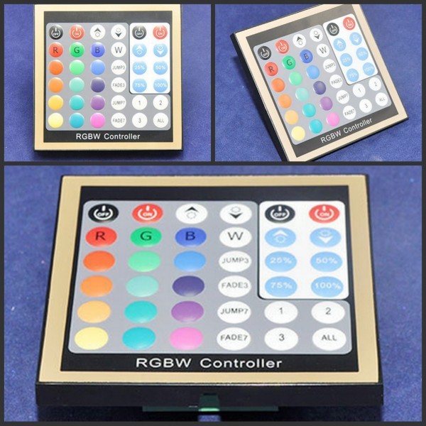 36 key panel design, 40key radio button remote, RGBW led strip panel controller