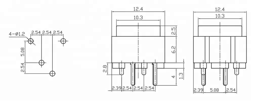 PBS-18B 25mA OFF-(ON) Push On Red Cap square momentary push button switch