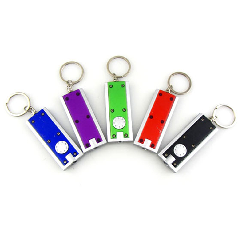 Yiwu factory custom plastic mini led keychain / led flashlight keychain / Pvc LED keychain