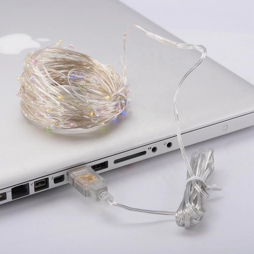 IP65 Indoor And Outdoor Lighting Decoration 5V LED Flexible String Wire USB Plug