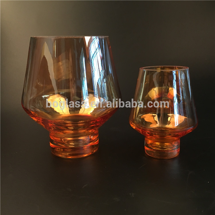 Colorful round glass holder from China supplier