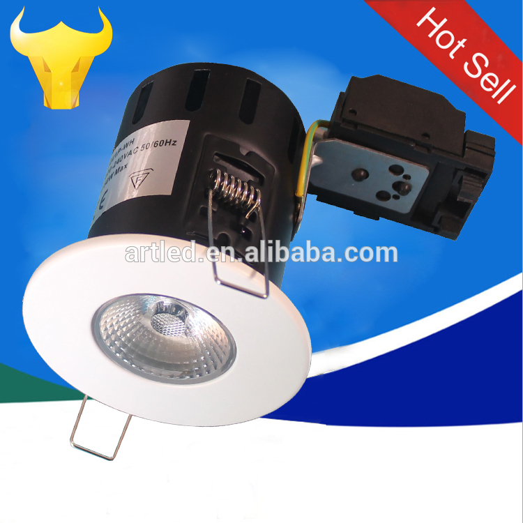 AF201PB fixed GU10 Fire Rated Downlight pass 30/60/90min. BS476 part21,23