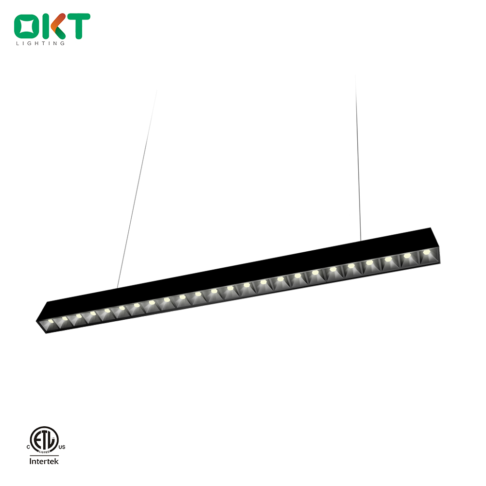 2018 New Arrival CE Low Glare Black White 1 2 4 8W 19W 38W Suspended LED Linear Lighting