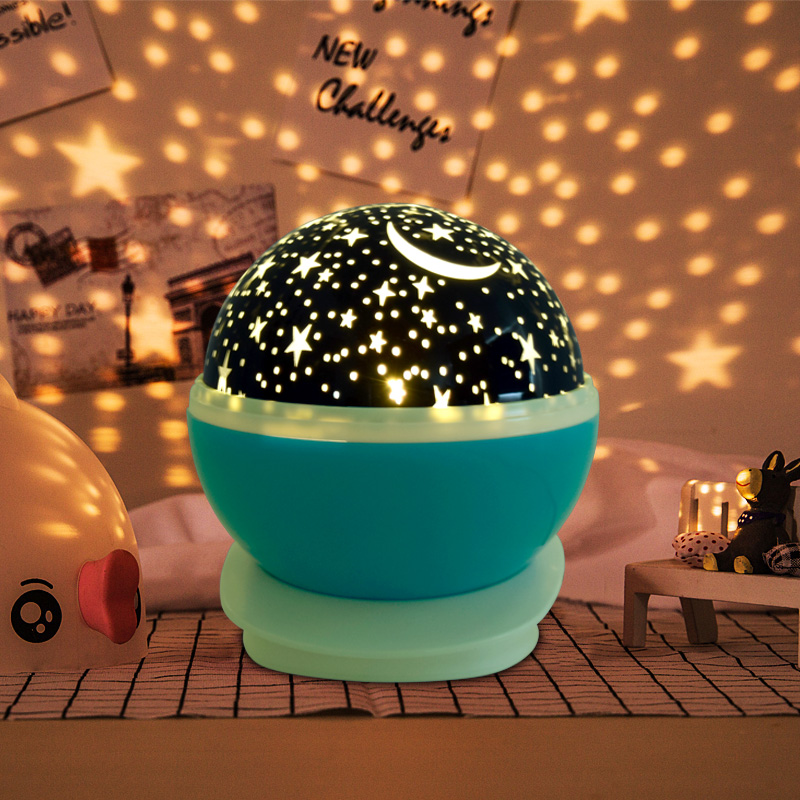 baby Night Lights Rotating Stars Projector 9 Colors Options Romantic Starry Sky Night light