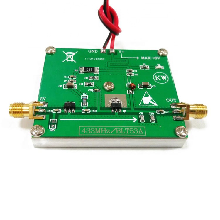 BLT53A 433M RF Power Amplifier 2W high power Use With SI4463, SI4432 Data Transmission Module With Preamp